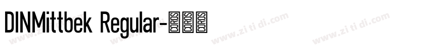 DINMittbek Regular字体转换